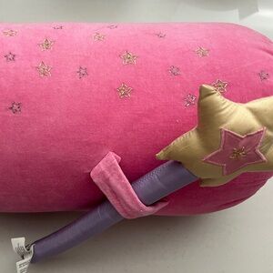 🩷💜👑POTTERY BARN KIDS Pink Princess Wand Accent Pillow✨
